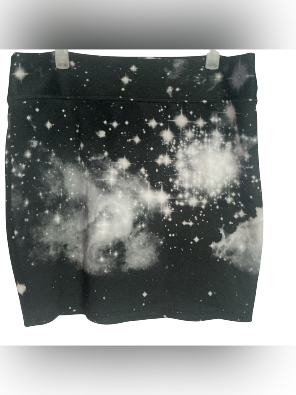 Stretched Galaxy Print  Mini Skirt - Hot Topic